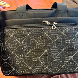 Stylish Black Quilted Women’s/Men’s Commuter Bag